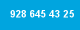 928 645 43 25 928 645 43 25